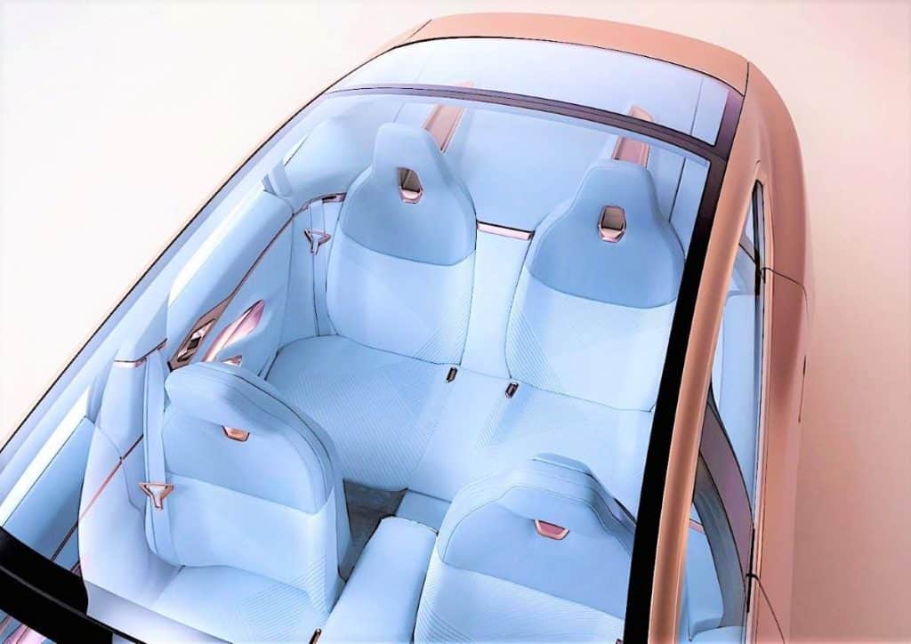 BMW i4 seats features (interior)
