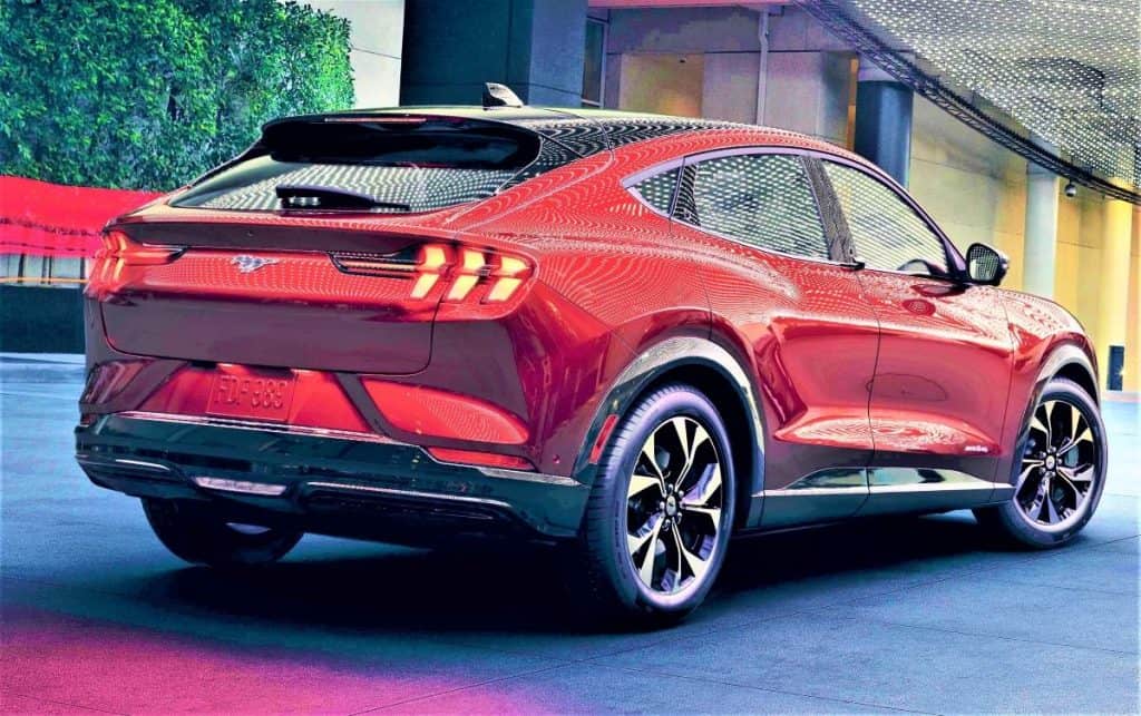 ford mustang much-e rear 2023