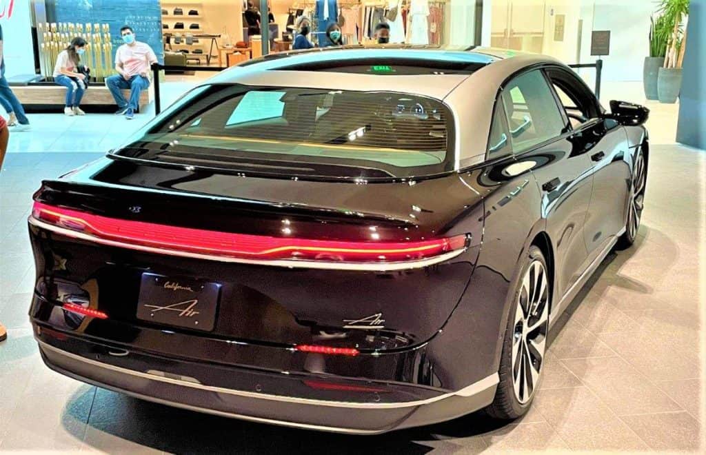 lucid air 2023 rear, 2023 review fast electric cars