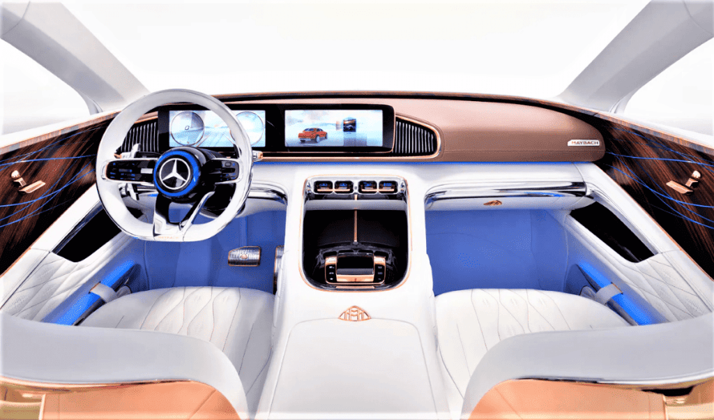 all electric car Mercedes Maybach EQS  2023 interior
